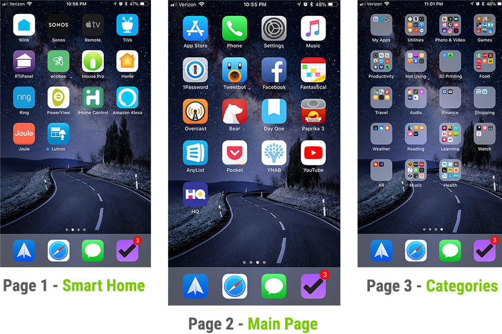 A quick overview of my home screen and how I organize my apps